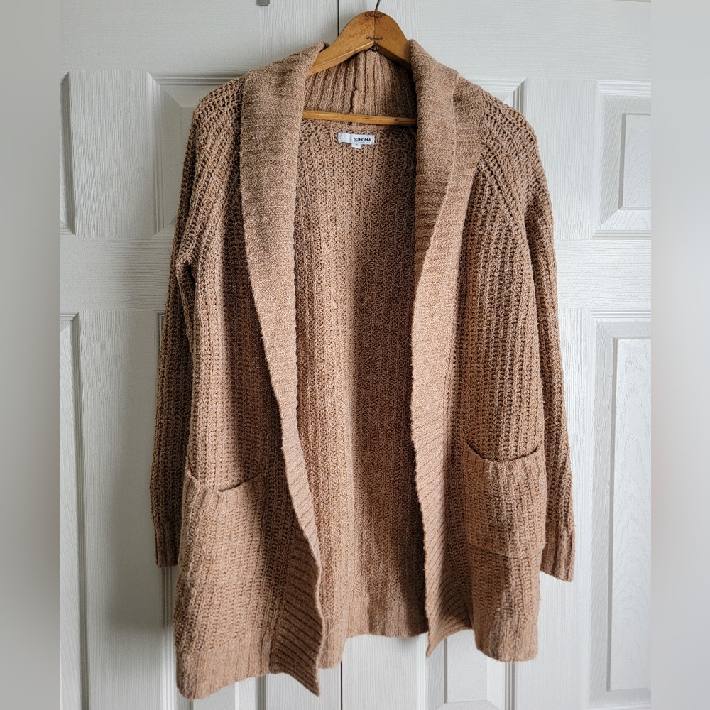 Sonoma Chunky Open-Front Cardigan Sweater